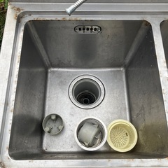 二槽式シンク　二槽シンク　業務用　ステンレス　飲食店　食洗機　リフォーム　キッチンの画像