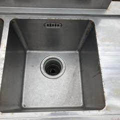 二槽式シンク　二槽シンク　業務用　ステンレス　飲食店　食洗機　リフォーム　キッチンの画像