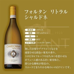 【未開封】FORTANT フォルタン シャルドネ 750ml フランス産 白ワインの画像