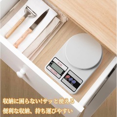 デジタルスケール 計量器 コーヒースケール 最大10kg計量 精密電子 はかり 高精度 コンパクト 軽量 デジタル はかり 風袋引き機能 単位変換 g/oz対応 LCDディスプレイ オートオフ 秤 測り 料理 調理 お菓子作り 幅広い用途 日本語説明書付きの画像