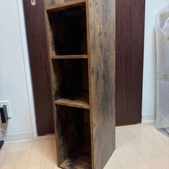 【木目調ブラウン】カラーボックス（3段）の画像