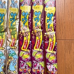 【あげます】サワーペーパーキャンディ　9個セット　サイダー味　グレープ味　お菓子の画像
