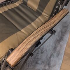 希少 TIMBER RIDGE ゼログラビティチェア 木製アーム 折りたたみ式 室内使用のみの画像