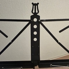 譜面台 高さ調整可能 折りたたみ式 黒の画像