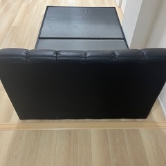 ニトリ セミダブルソファ型ベットフレームの画像