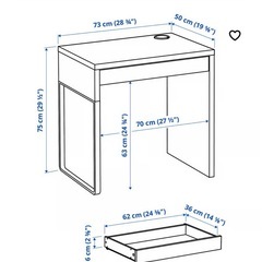 イケア　IKEA デスクの画像