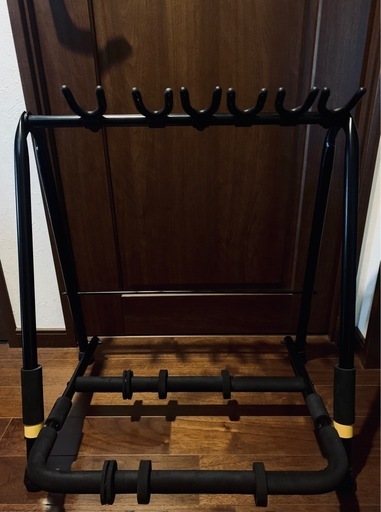 HERCULES GS523B アコギ ベース ギタースタンド  + 別売増設キット オプションパーツ HA205 3本増設済6本