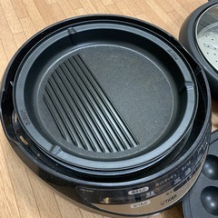 ホットプレート 4変形 たこ焼き器 焼肉 TIGER CQG-B300の画像