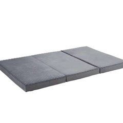 高反発マットレス 折りたたみ 三つ折り グレー シングル  の画像