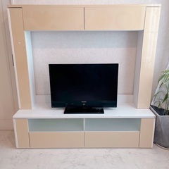 ハイタイプ　テレビ台　テレビボード　大容量　収納たっぷりの画像