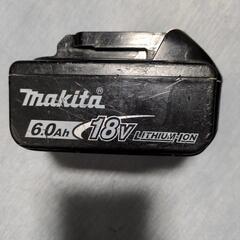 中古　マキタ18vバッテリー6.0Ah リチウムイオンの画像