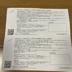 パルコお買い物ご優待券の画像