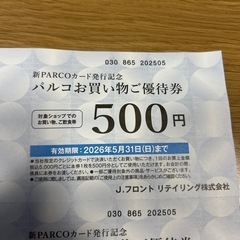 パルコお買い物ご優待券の画像