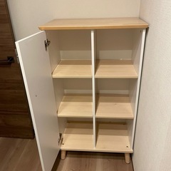 ブックシェルフ YLVIE 扉左 6311 / 68×41×122の画像