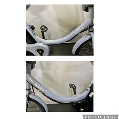 1年保証 送料無料　ブリヂストン　ビッケ2 20インチ　水色　電動アシスト自転車　g830の画像