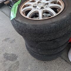 タイヤ　145　80　13　アルミスタットレス4本見て決めてください。の画像