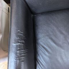 合皮2人掛けソファの画像