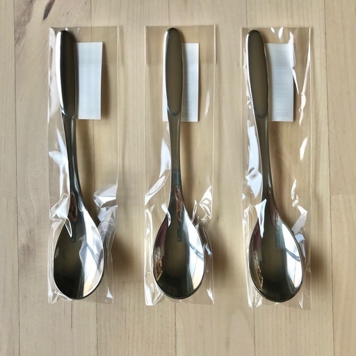 フィンランド製　HACKMANハックマン　木柄ステンレススプーン6本　希少品 フィンランド製 HACKMANハックマン 木柄ステンレススプーン6本