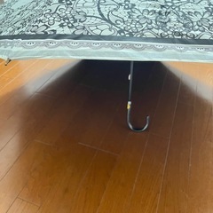 晴雨兼用折り畳み傘 レースプリントの画像