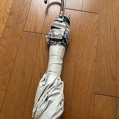 晴雨兼用折り畳み傘 レースプリントの画像