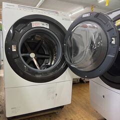地域限定送料無料　美品【 Panasonic 】パナソニック 洗濯11.0㎏/乾燥6.0㎏ ドラム式洗濯乾燥機 2度洗いモード搭載 温水泡洗浄W 槽洗浄サイン NA-SVX80BRの画像