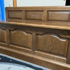 収納付き木製ベンチの画像