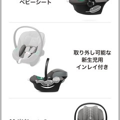 サイベックス　チャイルドシート　エイトン　トラベル式 ATON S2. I-SIZE. 定価59400円の画像