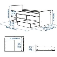 イケア　収入付きベットマットレスの画像