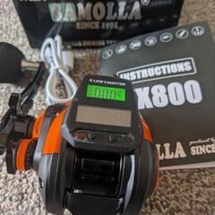 （KX800）デジタルカウンター付ベイトリール 左巻き（新品）の画像