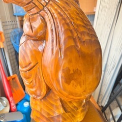 七福神 木彫り 布袋様 置物 木製 縁起物 開運 夫婦円満 笑門来福の画像