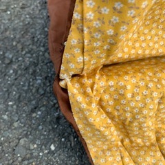 手刺繍ハンドバッグ ①の画像