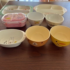 赤ちゃん、子供用食器、お弁当箱の画像