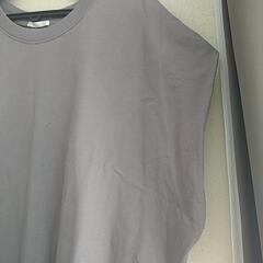 【3XL】GU・フレンチスリーブＴシャツ(グレー)の画像