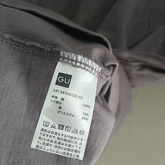 【3XL】GU・フレンチスリーブＴシャツ(グレー)の画像