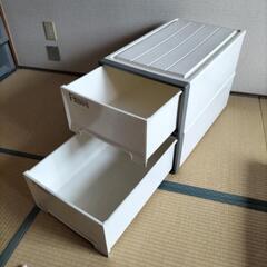 無料★衣装ケース二つセットの画像