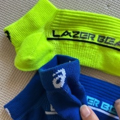 未使用　アシックス　レーザービーム　ソックス　靴下２足セット　23〜25センチの画像