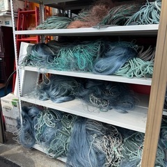 漁網 刺網 刺し網 浮付 浮子 沈子 漁具 漁業 漁 フィッシングネット 網 投網 漁網用ネット 漁網あみ 網 材料 の画像