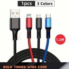 充電ケーブル　 TYPE-C iPhone USB ケーブル Android アンドロイドの画像