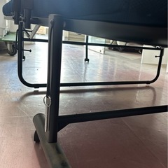 【極美品】折りたたみ式シングルベッド ネイビー の画像