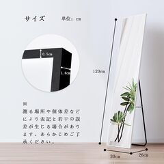 120x30のスリムな姿見ですの画像