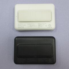 ( M-796 )モバイルバッテリー エフテル商事 ワイヤレス充電器 Qi ２個セット 5000mAh EF-WMB3CA30 USB Type-C ブラック 黒 ホワイト 白 中古 動作確認済みの画像