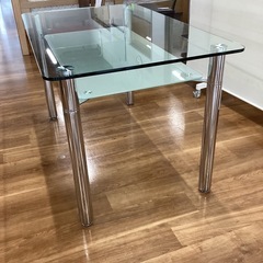 ガラステーブル【町田市再生家具】251532の画像