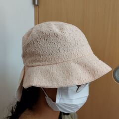キッズ 女子 帽子 54〜56cm ピンクの画像