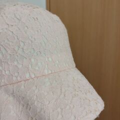 キッズ 女子 帽子 54〜56cm ピンクの画像