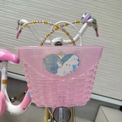 ディズニープリンセス子供用自転車18インチ補助輪付きの画像