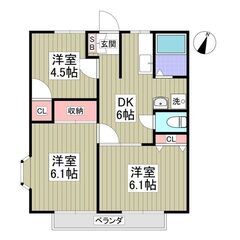 YY🍅初期費用分割相談可！初月賃料なし😲敷金、礼金、仲介手数料ゼロ✨駐車場無料🚙角部屋＆南向き🌞東武鉄道日光線「合戦場」駅 徒歩4分🍀カップル・ファミリーにもおススメのお部屋👌の画像