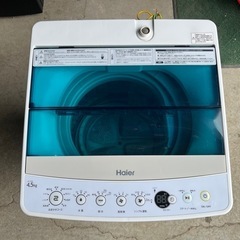 ハイアール　全自動洗濯機　４．５ｋｇ　ブルー／ホワイト　２０１６年製　Ｈａｉｅｒ　ＪＷ－Ｃ４５Ａの画像