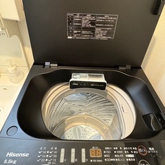 ハイセンス 洗濯機　HW-G55E2K 5.5KG ブラックの画像