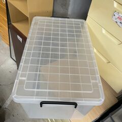 収納ケース　No.3980　クリア　蓋つき収納　衣類収納　【リサイクルショップどりーむ天保山店】の画像