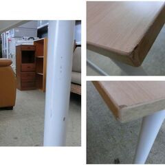 フリーデスク 幅120cm 奥行70cm ナチュラル オフィスコム 事務用品 会社 ワークテーブル 机 つくえ 木目調 作業台 ミーティングテーブル 平机 休憩室 OC-FL1270NA 札幌 西野店の画像